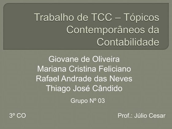 Thiago Cândido presentations