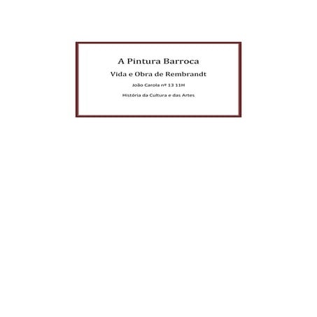 Trabalho do barroco    joão carola