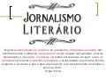 jornalismo literário