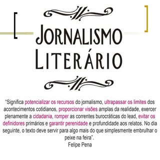 jornalismo literário