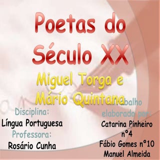 Trabalho dos poetas do sec.xx 1 mig...