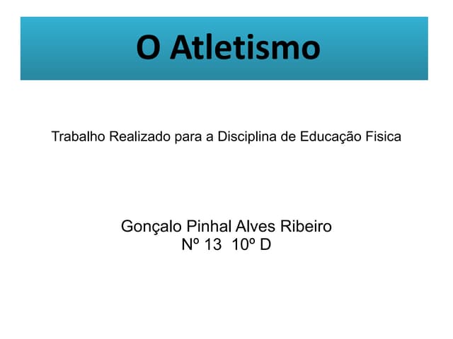Trabalho educação fisica