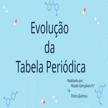 Evolução da Tabela Periódica e Exploração dos Planetas do Sistema Solar ...