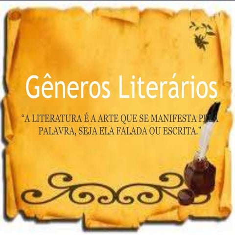 Gêneros Literários 