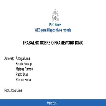 Trabalho Framework Web mobile puc