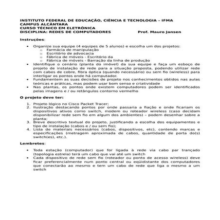 Trabalho para nota da etapa 2 2017.1