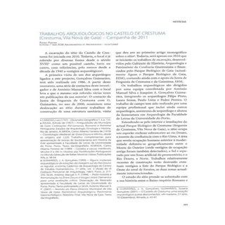 Trabalhos arqueológicos no castelo ...