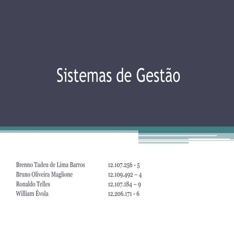 Trabalho sistemas de gestão  fei mateus_cozer 2012