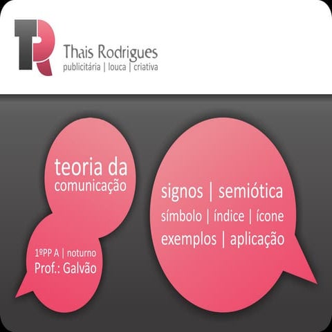 Signos | Semiótica: símbolo, índice e ícone