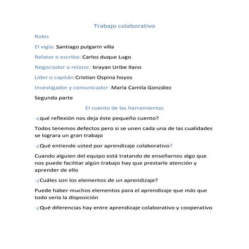 trabajo colaborativo 