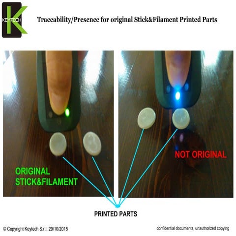 Traceability-Presence for original stick&filament printed parts