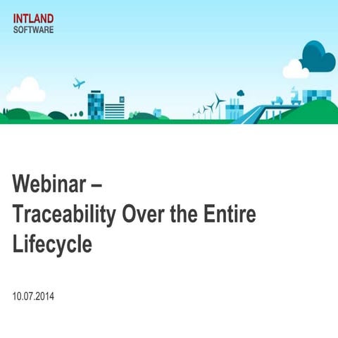 Webinar: Traceability Over the Entire Lifecycle in codeBeamer