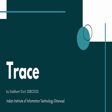 Trace of Matrix - Linear Algebra