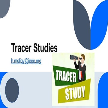 Tracer Study Outline and introduction on how to