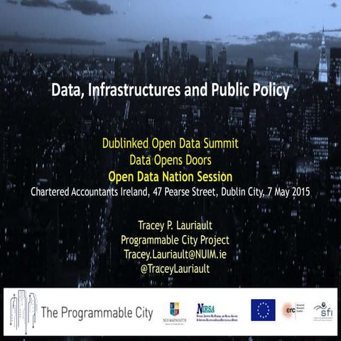 Data, Infrastructure and Public Policy