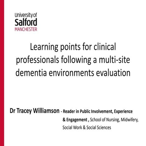 Let's Talk Research 2015 - Tracey Williamson -Learning points for clinical pr...