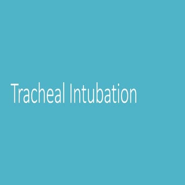 Tracheal sugeries