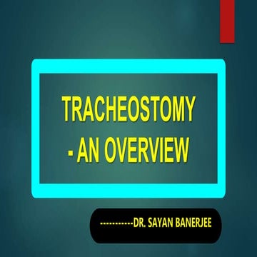 Tracheostomy