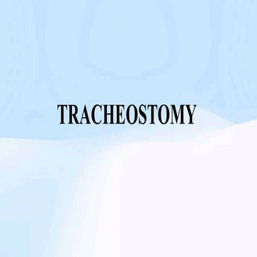 Tracheostomy detailed procedure method . | PDF
