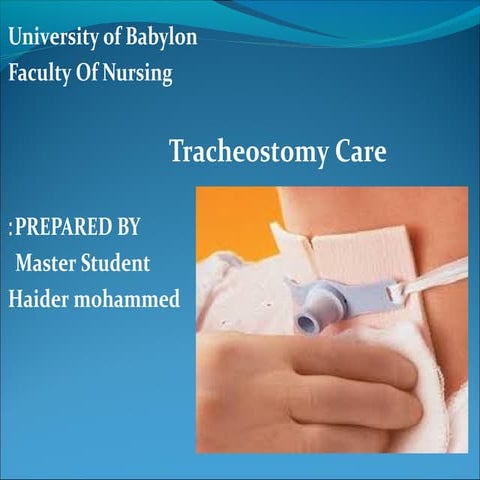 Tracheostomy care