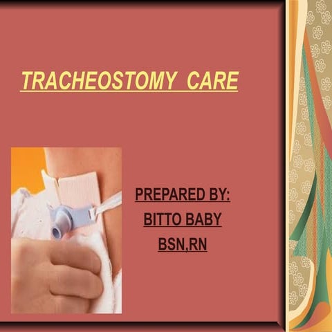 Tracheostomy  care bitto