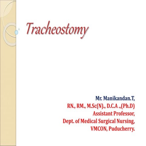 Tracheostomy 