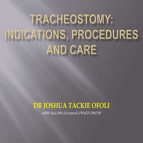 Tracheostomy | PPTX