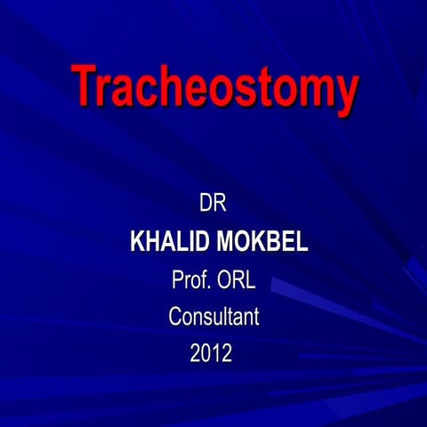 Tracheostomy presentation