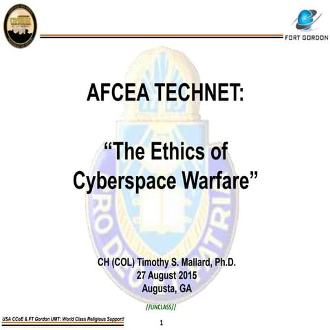 Cyber Ethics: TechNet Augusta 2015