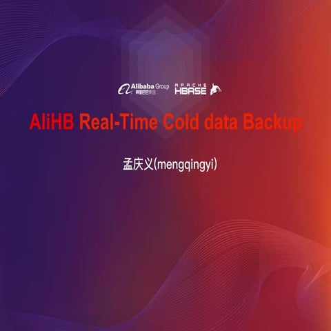 HBaseConAsia2018 Track2-7: A real-time backup solution for HBase with zero HB...