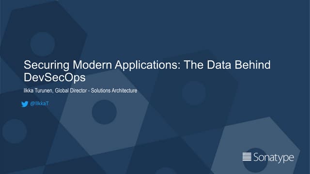Securing Modern Applications: The Data Behind DevSecOps