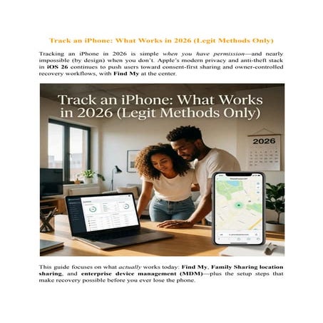 Track Phone Location on iPhone (2026)_ What Actually Works, What’s a ...