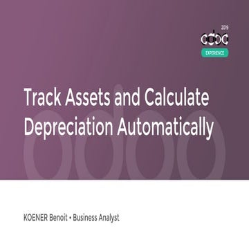 Track Assets and Calculate Depreciation Automatically