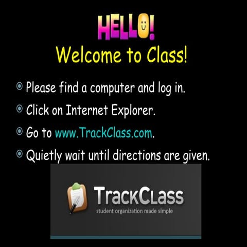 Track class lesson powerpoint Update