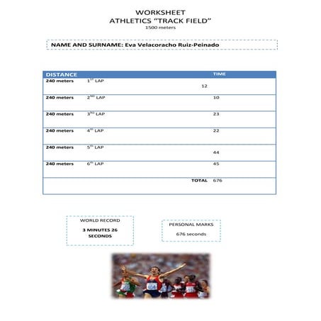 Track field cuarta hoja