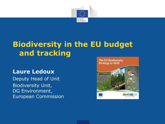 Biodiversity in the EU Budget and Tracking