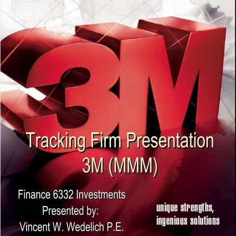 Tracking firm presentation (vincent wedelich) mmm 3M