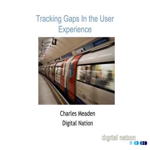 Tracking Gaps in the User Experience