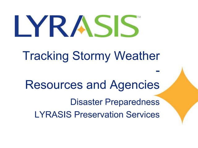 Tracking stormy weather