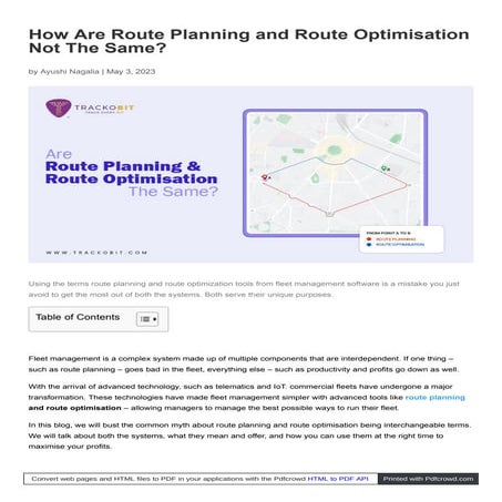 How Are Route Planning and Route Optimisation Not The Same?.pdf