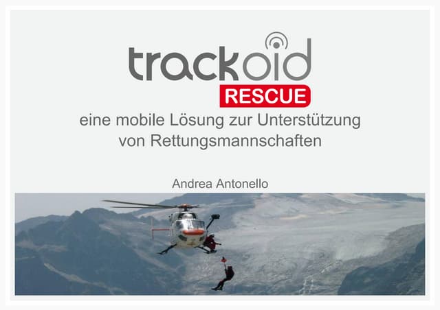Trackoid Rescue - eine mobile Lösun...