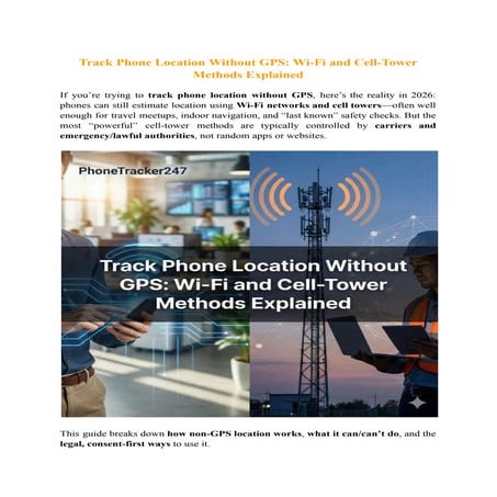 Track Phone Location Without GPS_ Wi-Fi and Cell-Tower Methods ...