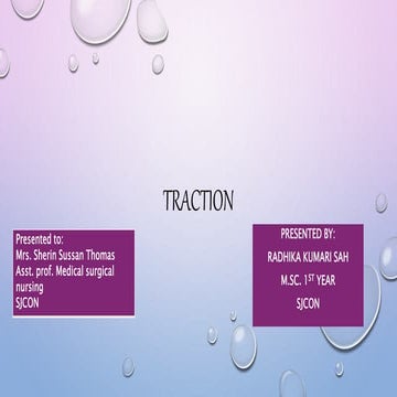 Nursing care of patient on traction | PDF