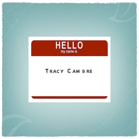 Tracy cv for web 2011