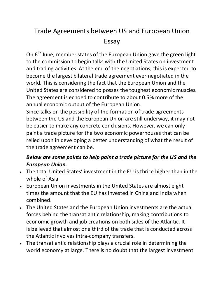 Cause And Effect Essay Topics For High School Tradeagreementsbetweenusandeuropeanunionessaylvaappthumbnailjpgcb The Yellow Wallpaper Character Analysis Essay also Essay On Health Promotion Trade Agreements Between Us And European Union Essay Importance Of English Essay