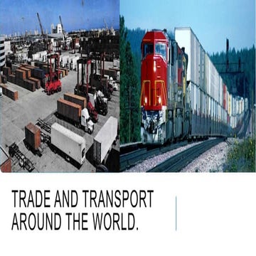 Geography Grade 8 - Trade and transport around the world