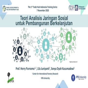 Teori Analisis Jaringan Sosial untuk Pembangunan Berkelanjutan