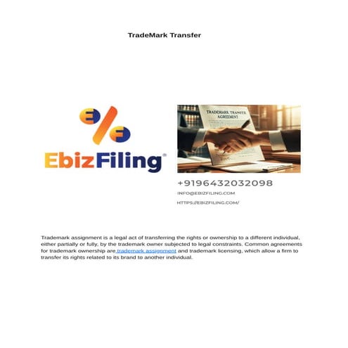 Trademark Assignment Done in a Easy Way | PDF