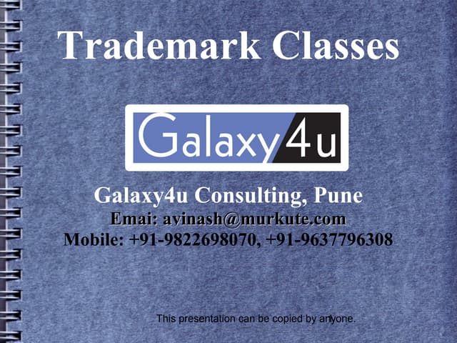 Illustration of Trademark Class Search Including Goods And Services