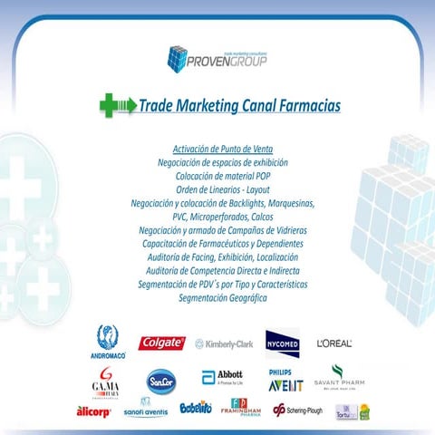 Trade Marketing FarmacéUtico Proven Group